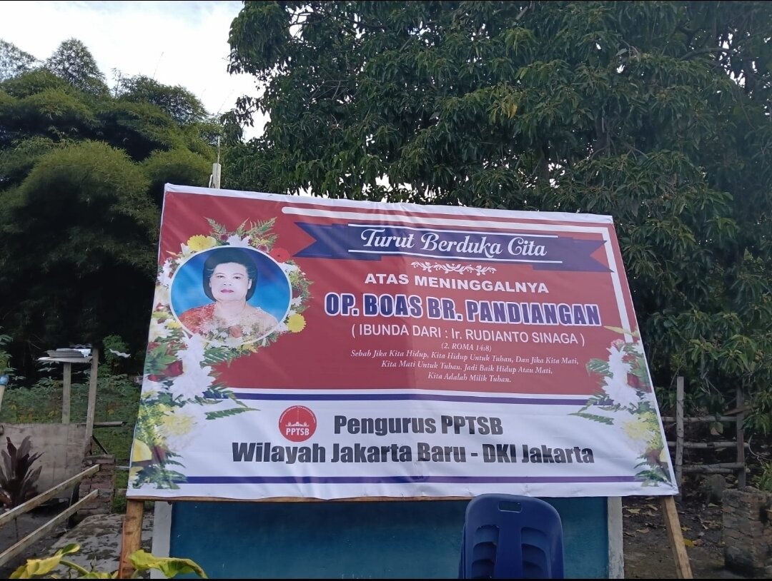 PPTSBB Jakarta Baru Sampaikan Duka Cita atas Berpulangnya Op. Boas Sinaga Br. Pandiangan